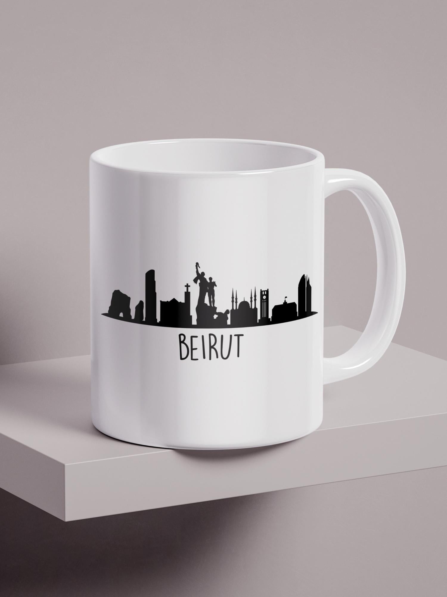 Beirut Skyline - Regular/Big Mug Regular - 325ml White by inspire.inc