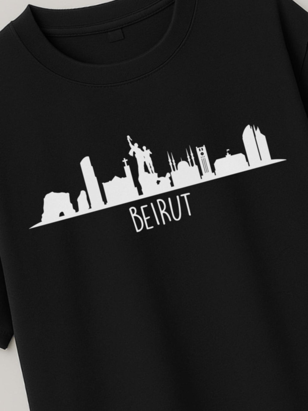 Beirut Skyline - Regular/Oversized T-shirt by inspire.inc
