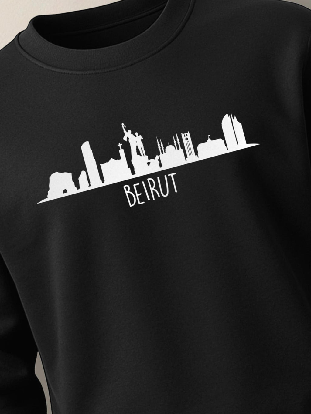 Beirut Skyline - Unisex Regular/Oversized Sweatshirt by inspire.inc