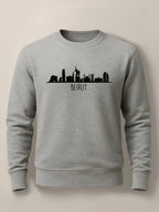 Beirut Skyline - Unisex Regular/Oversized Sweatshirt Regular Gray by inspire.inc