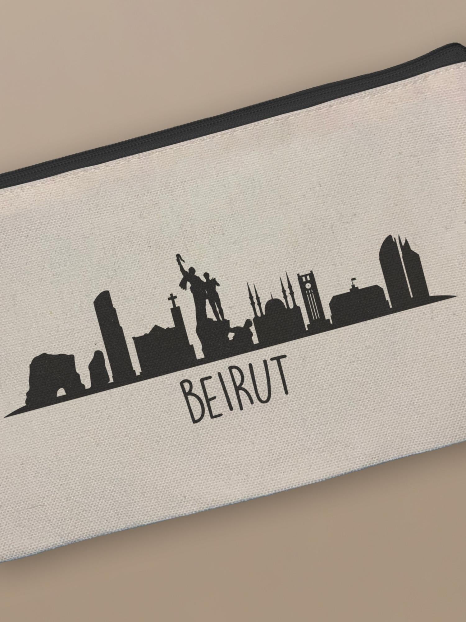 Beirut Skyline - Zipper Pouch by inspire.inc