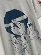 Bleach - Rukia W - Regular/Oversized T-shirt by inspire.inc
