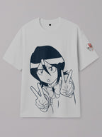 Bleach - Rukia W - Regular/Oversized T-shirt Oversized White by inspire.inc
