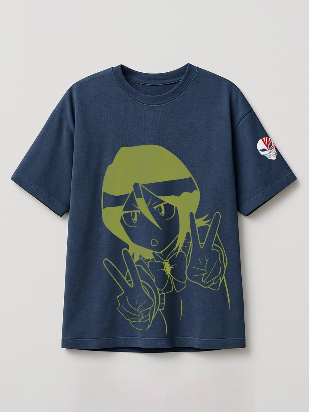 Bleach - Rukia W - Regular/Oversized T-shirt Oversized Heather Blue by inspire.inc