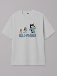 Bluey - Dad Mode - Regular/Oversized T-shirt Oversized White by inspire.inc