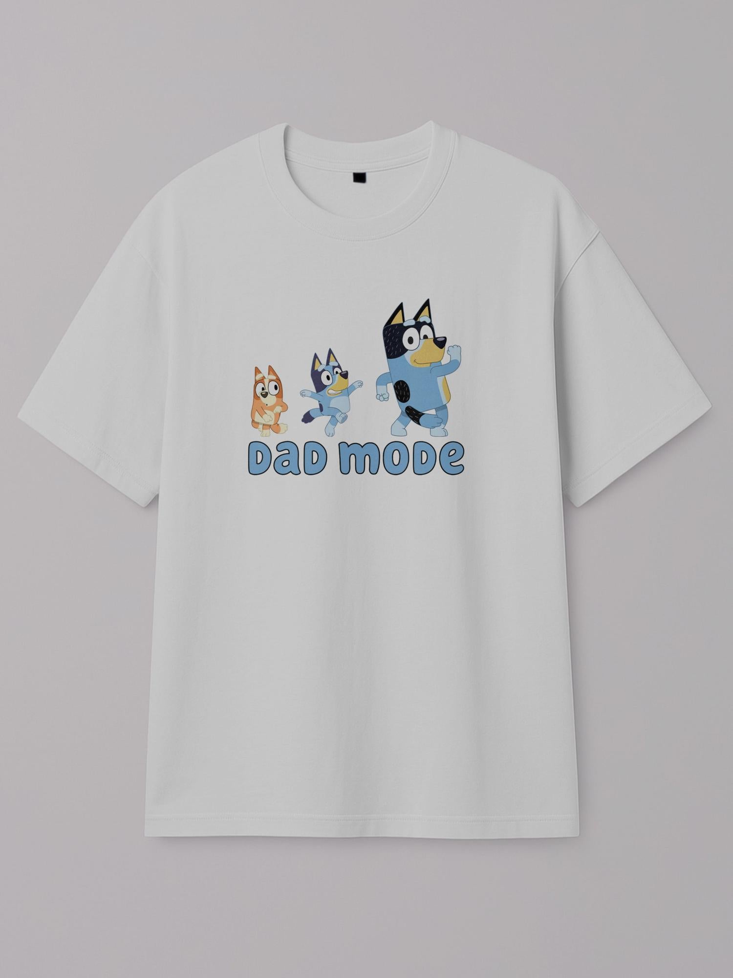 Bluey - Dad Mode - Regular/Oversized T-shirt Oversized White by inspire.inc