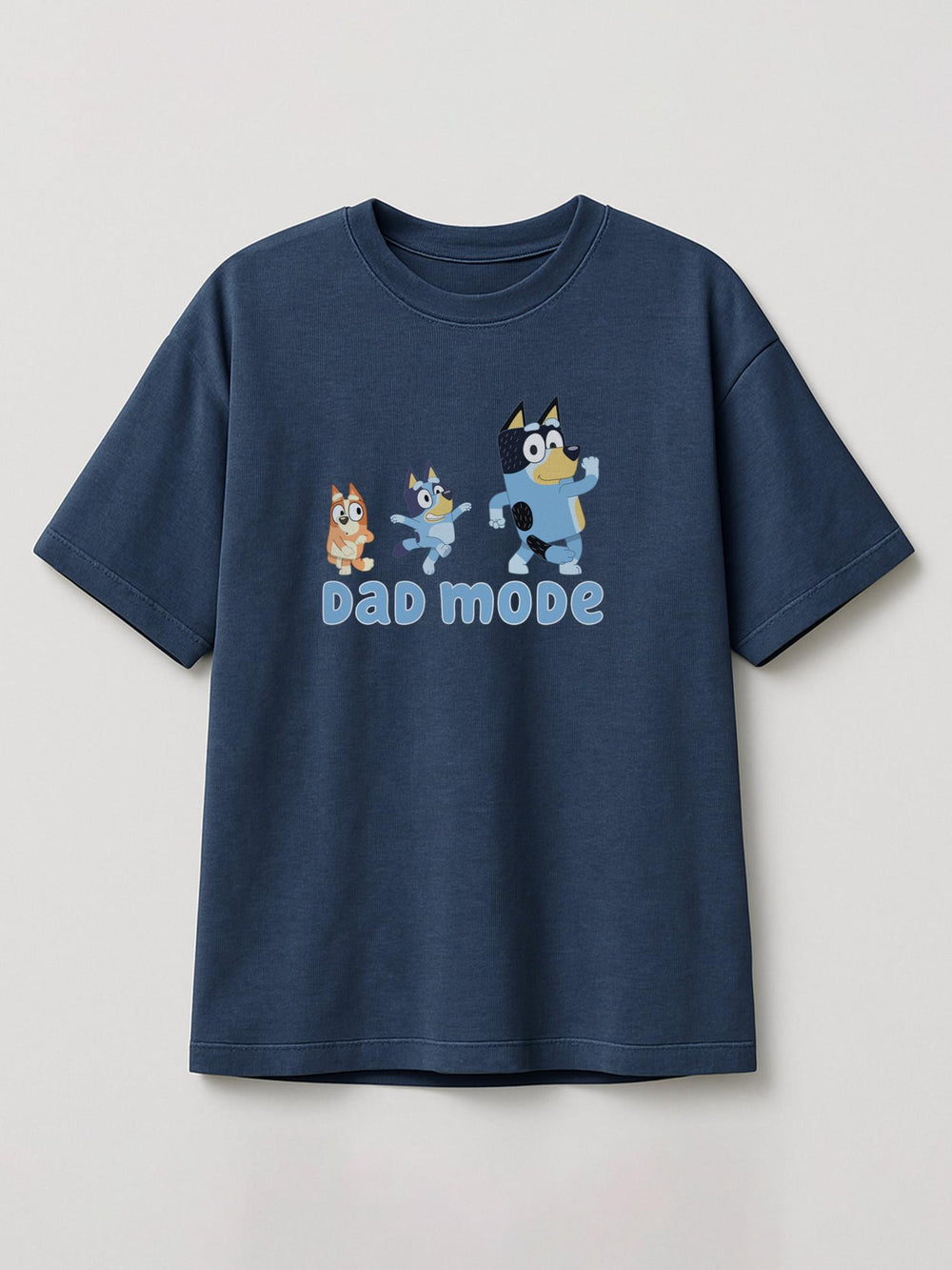 Bluey - Dad Mode - Regular/Oversized T-shirt Oversized Heather Blue by inspire.inc