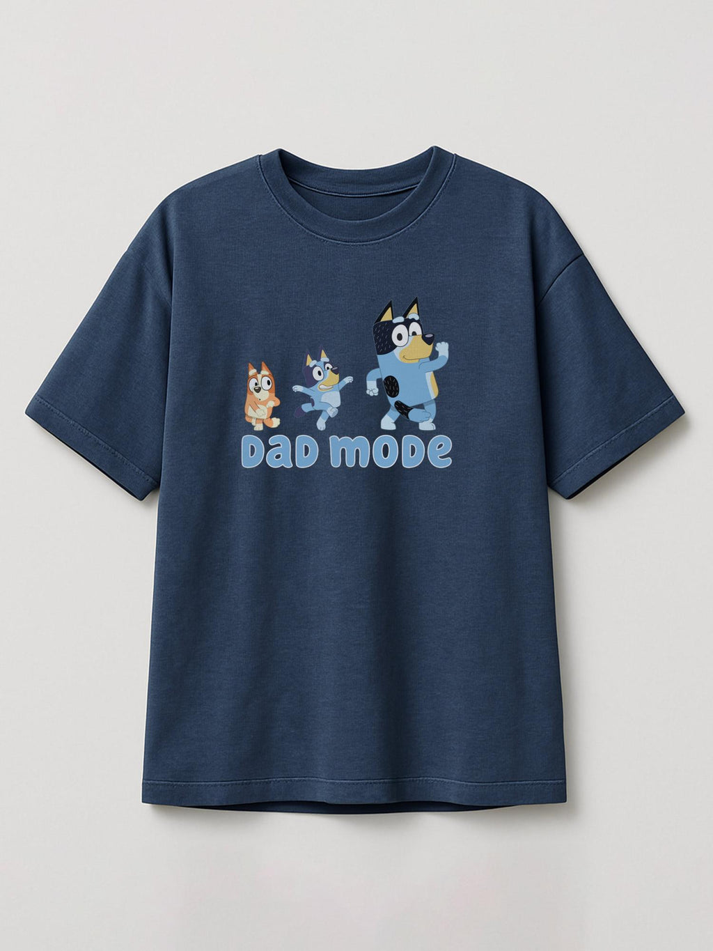 Bluey - Dad Mode - Regular/Oversized T-shirt Oversized Heather Blue by inspire.inc
