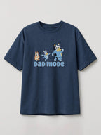 Bluey - Dad Mode - Regular/Oversized T-shirt Oversized Heather Blue by inspire.inc