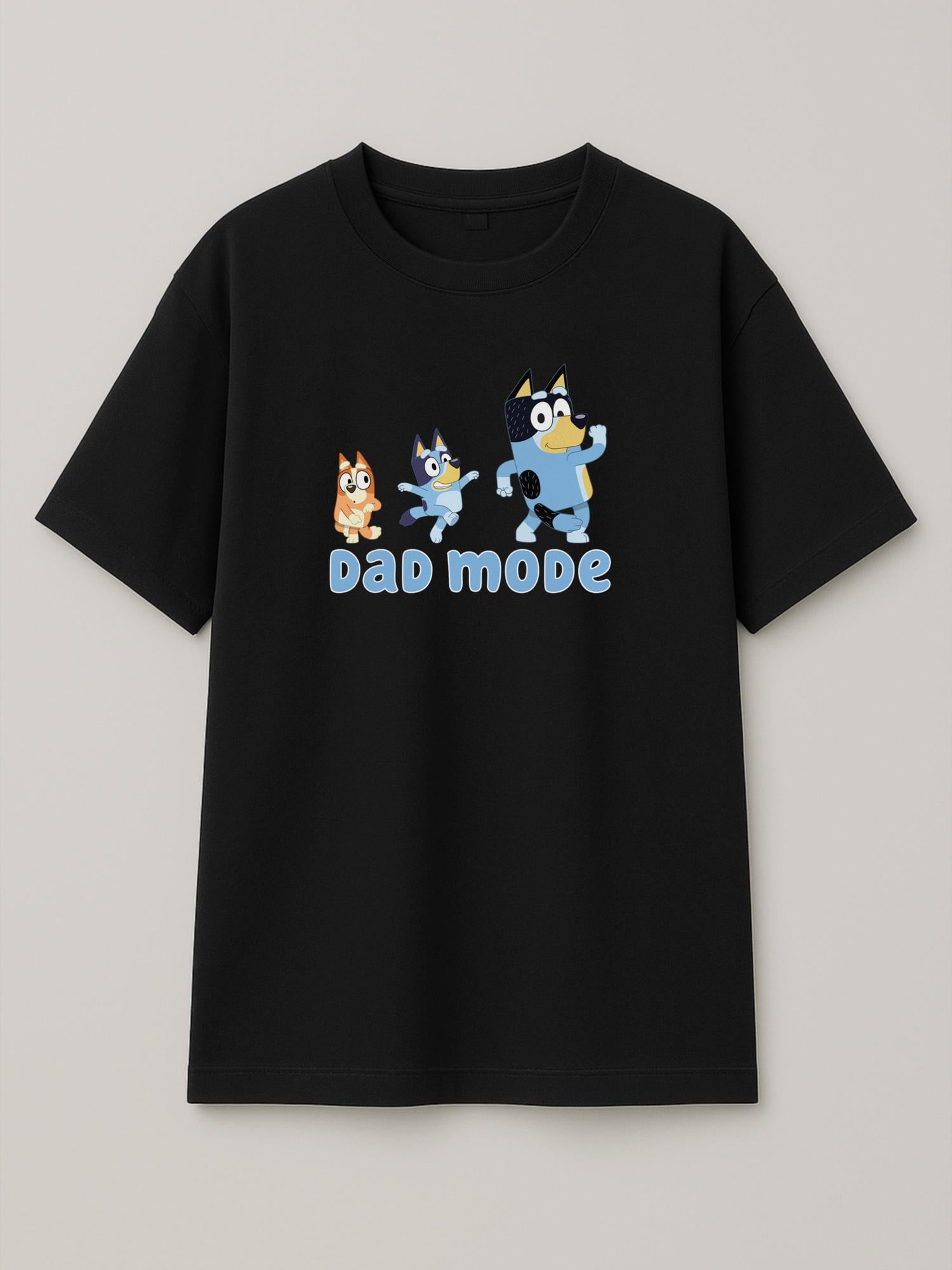 Bluey - Dad Mode - Regular/Oversized T-shirt Oversized Black by inspire.inc