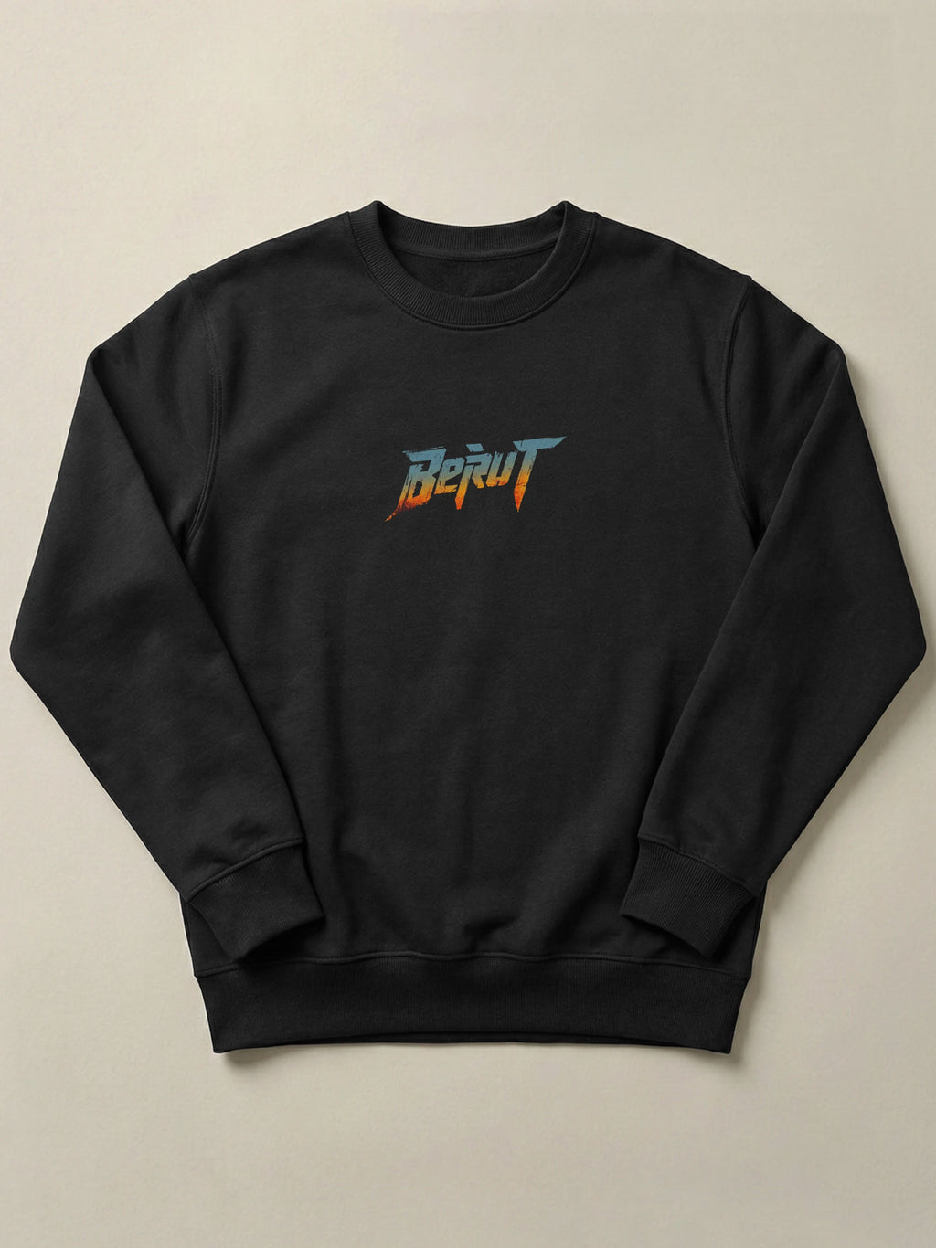 Bold Beirut - Regular/Oversized Sweatshirt Regular Fit Black by inspire.inc
