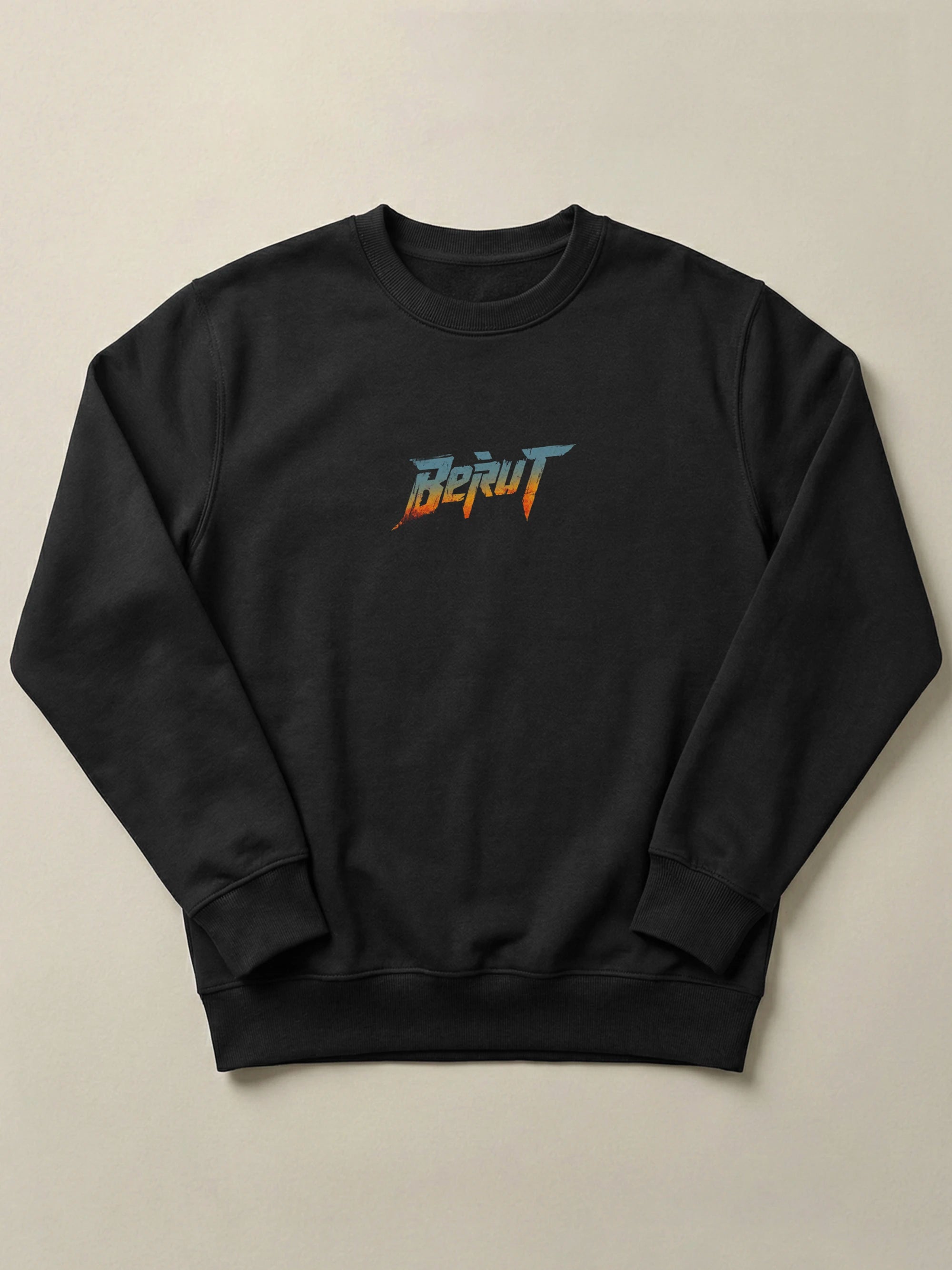 Bold Beirut - Regular/Oversized Sweatshirt Regular Fit Black by inspire.inc