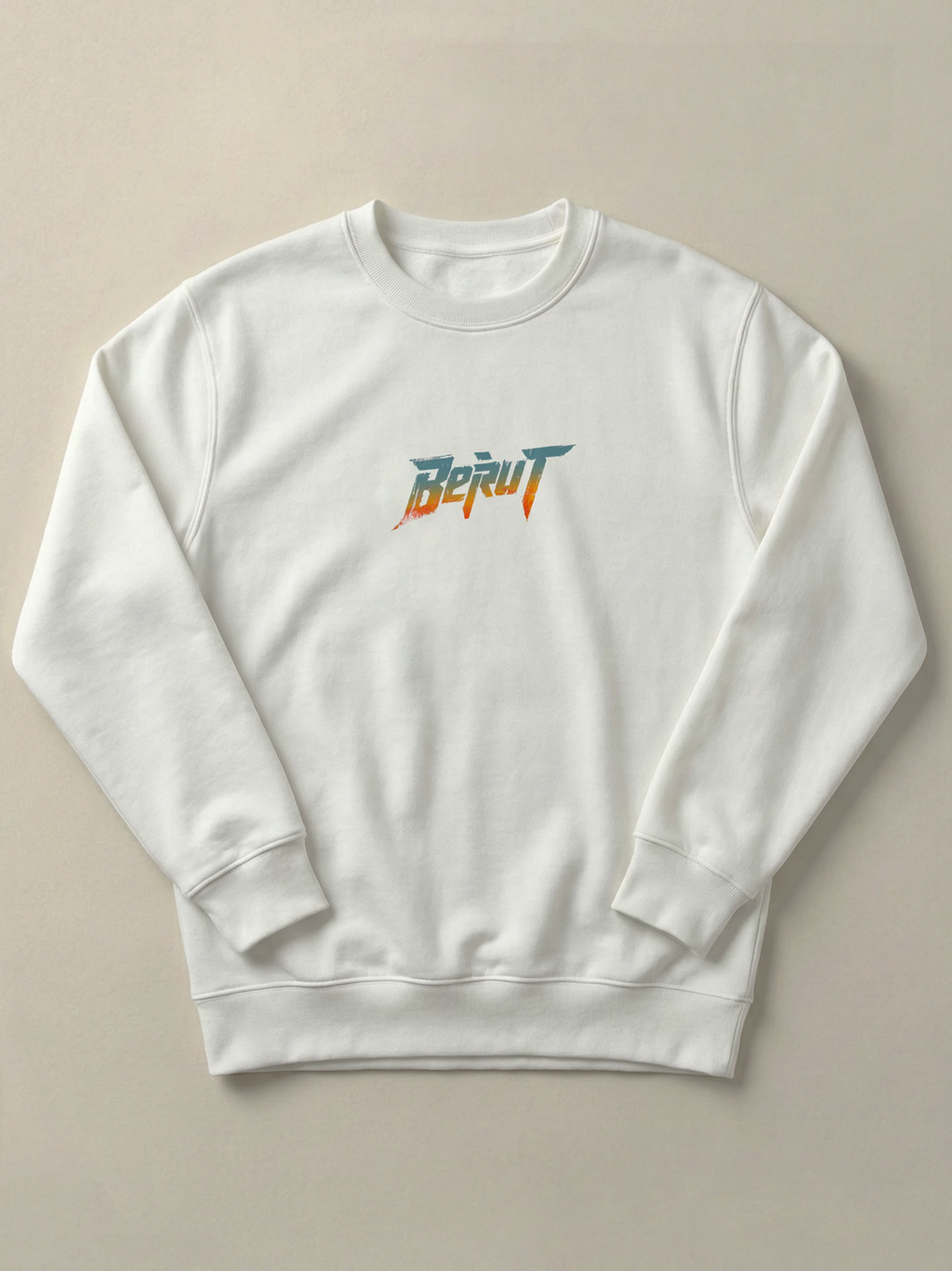 Bold Beirut - Regular/Oversized Sweatshirt Regular Fit White by inspire.inc