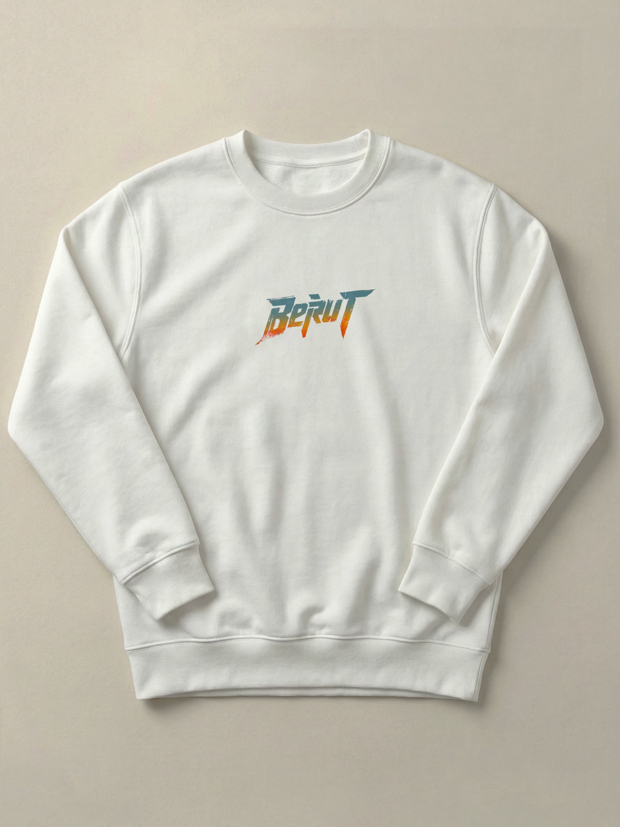 Bold Beirut - Regular/Oversized Sweatshirt Regular Fit White by inspire.inc