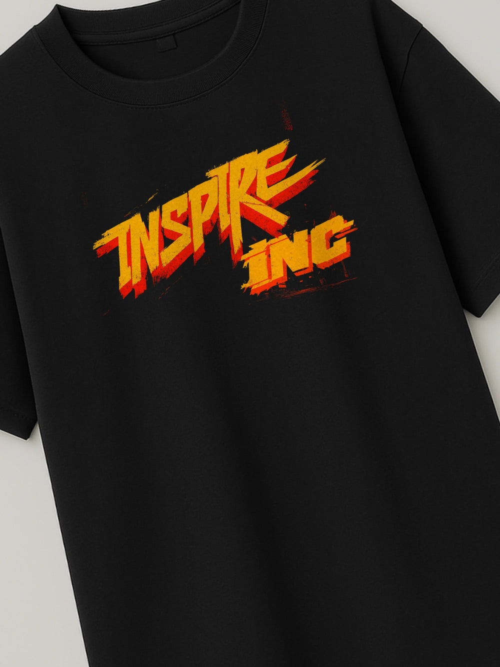 Bold Identity - Regular/Oversized T-shirt Black close-up by inspire.inc