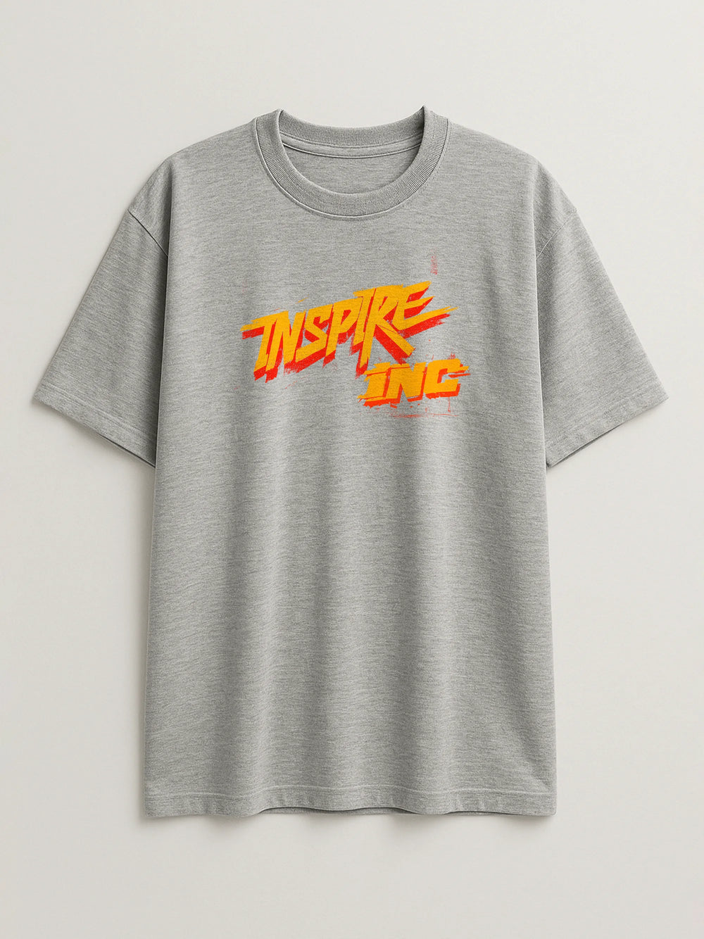 Bold Identity - Regular/Oversized T-shirt Light Heather Gray by inspire.inc