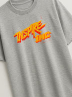 Bold Identity - Regular/Oversized T-shirt Light Heather Gray close-up by inspire.inc