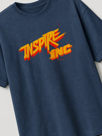 Bold Identity - Regular/Oversized T-shirt Heather Blue close-up by inspire.inc