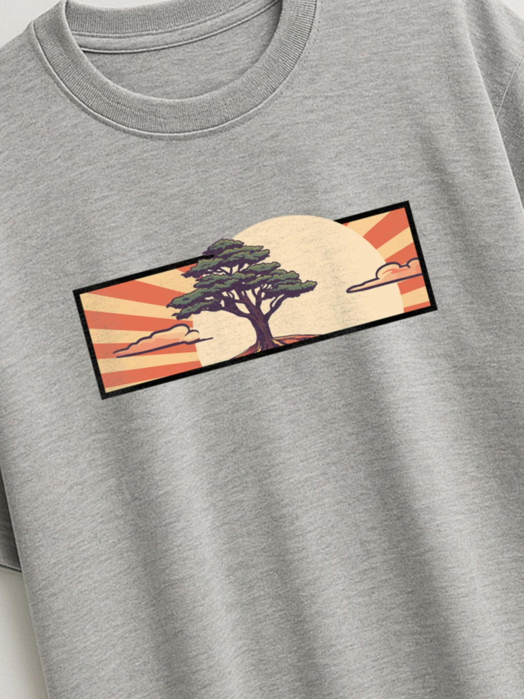 Cedar Japan Sunrise - Regular/Oversized T-shirt by inspire.inc