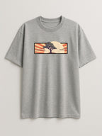 Cedar Japan Sunrise - Regular/Oversized T-shirt Oversized Light Heather Gray by inspire.inc