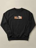 Cedar Japan Sunrise - Regular/Oversized Sweatshirt Regular Fit Black by inspire.inc