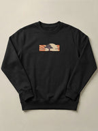 Cedar Japan Sunrise - Regular/Oversized Sweatshirt Regular Fit Black by inspire.inc