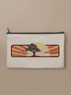 Cedar Japan Sunrise - Zipper Pouch Black by inspire.inc