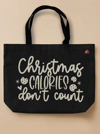 Christmas Calories - Neo Tote Bag Black Front Only by inspire.inc
