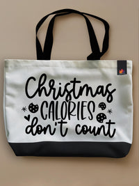 Christmas Calories - Neo Tote Bag White Front Only by inspire.inc