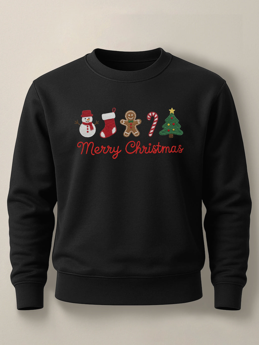 Christmas Icons - Regular/Oversized Sweatshirt Regular Black by inspire.inc