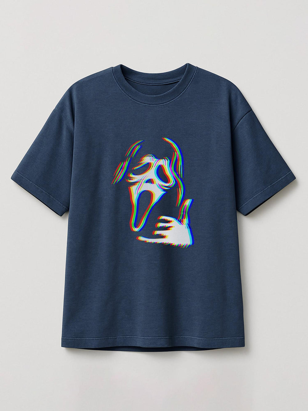 Chromatic Exhilaration - Regular/Oversized T-shirt Oversized Heather Blue by inspire.inc