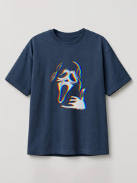 Chromatic Exhilaration - Regular/Oversized T-shirt Oversized Heather Blue by inspire.inc