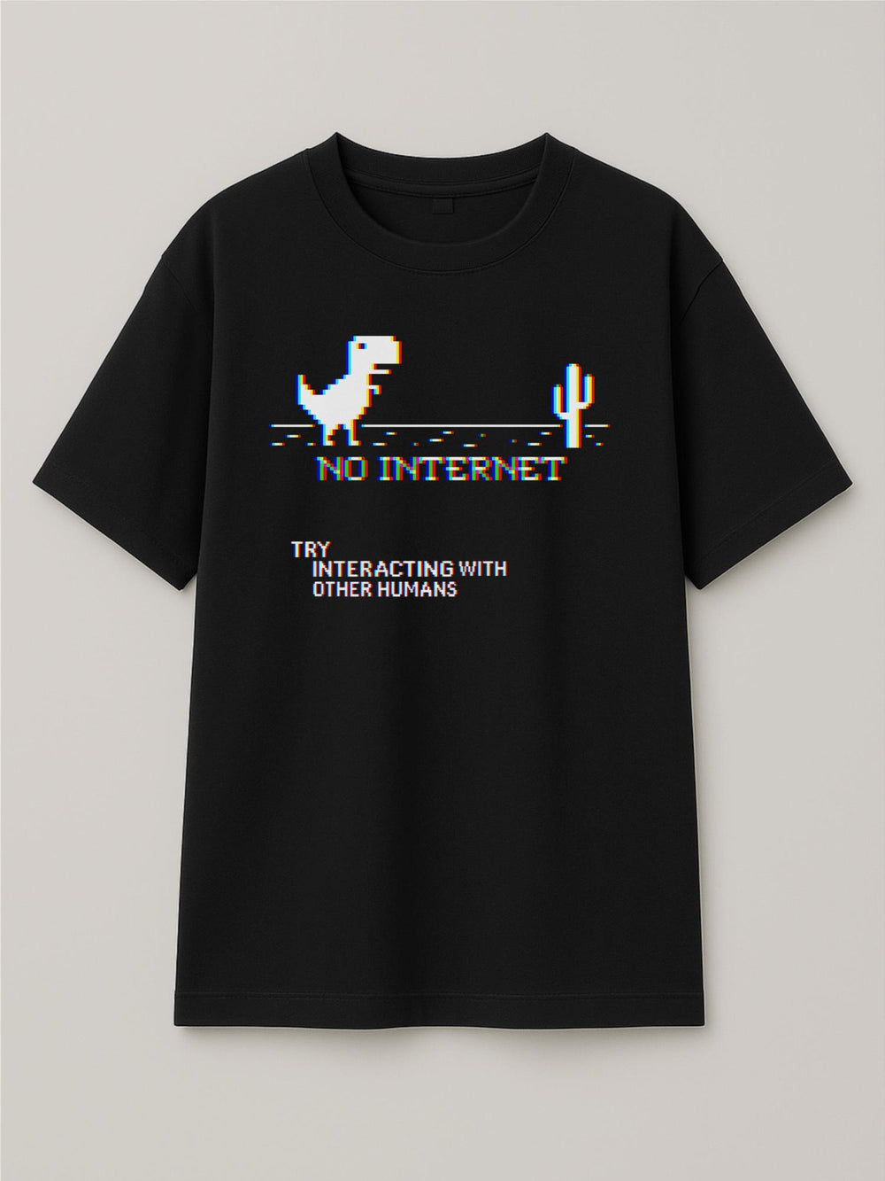 Chromatic Isolation - Regular/Oversized T-shirt Oversized Black by inspire.inc