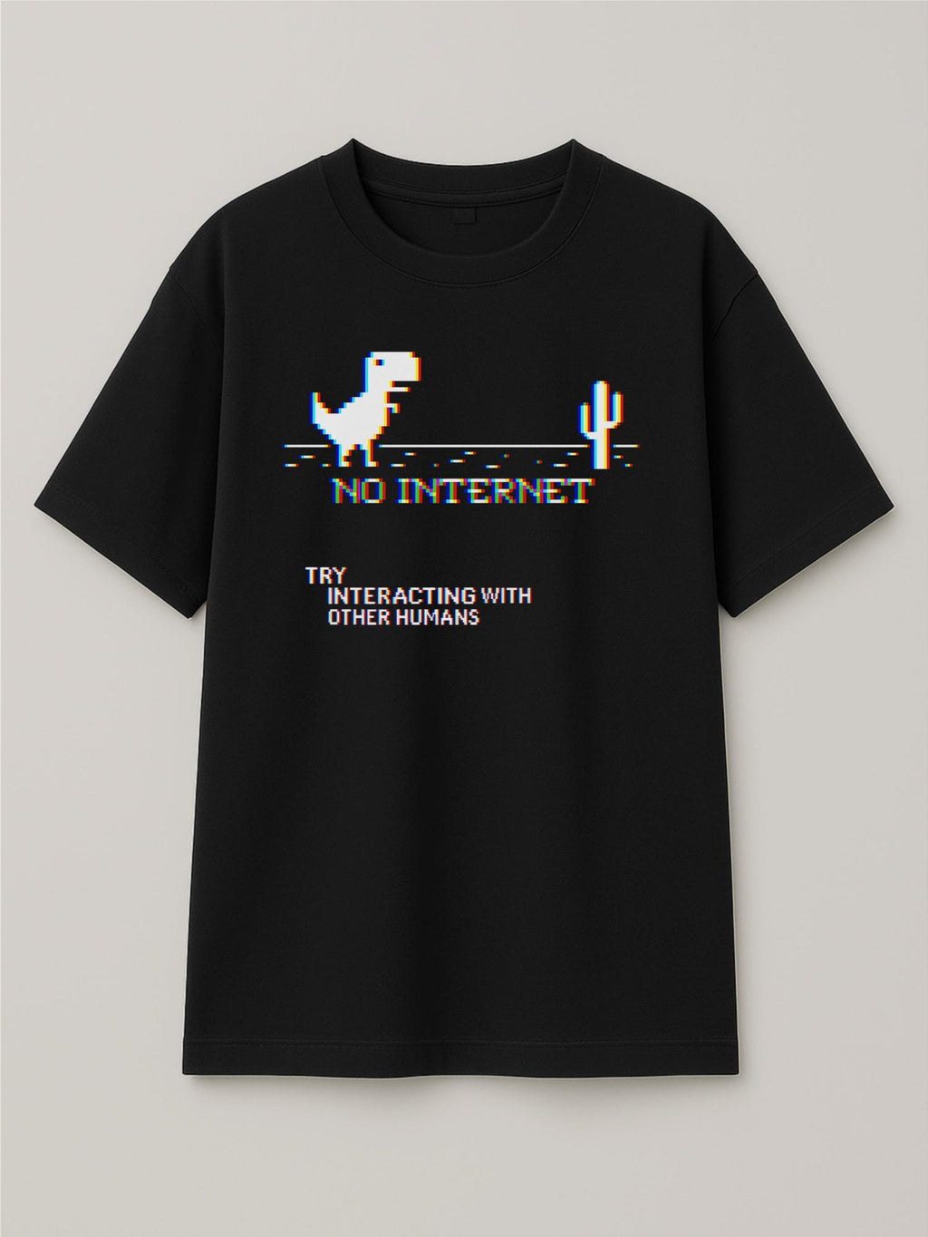 Chromatic Isolation - Regular/Oversized T-shirt Oversized Black by inspire.inc