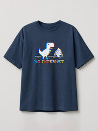 Chromatic Local Outage - Regular/Oversized T-shirt Oversized Heather Blue by inspire.inc