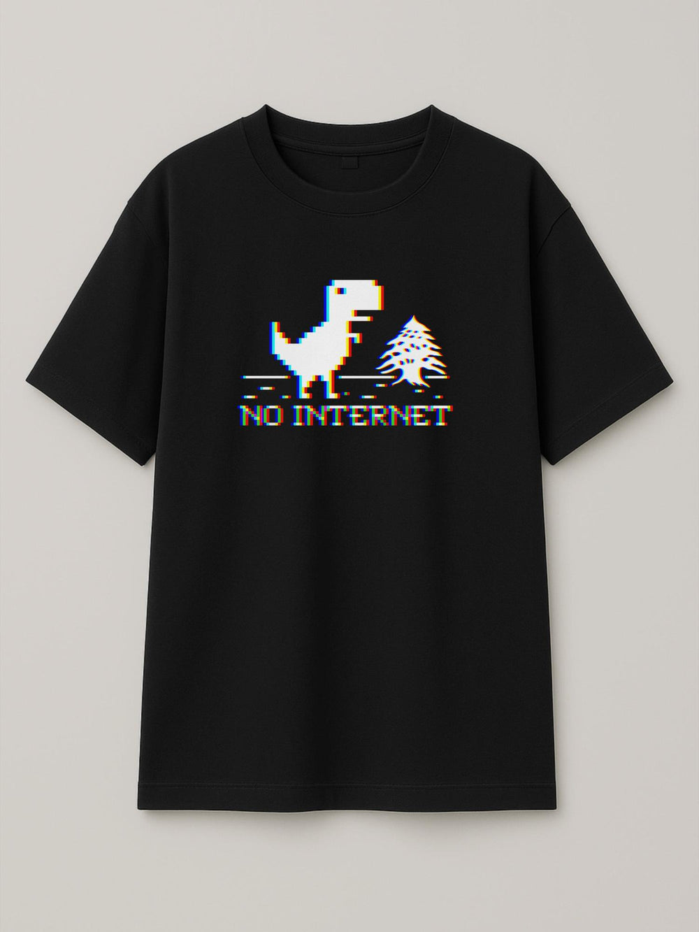 Chromatic Local Outage - Regular/Oversized T-shirt Oversized Black by inspire.inc