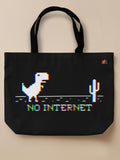 Chromatic Outage - Neo Tote Bag Black Front Only by inspire.inc