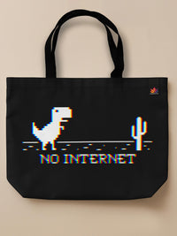 Chromatic Outage - Neo Tote Bag Black Front Only by inspire.inc