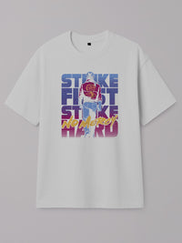 Cobra Kai Attitude - Regular/Oversized T-shirt Oversized White by inspire.inc