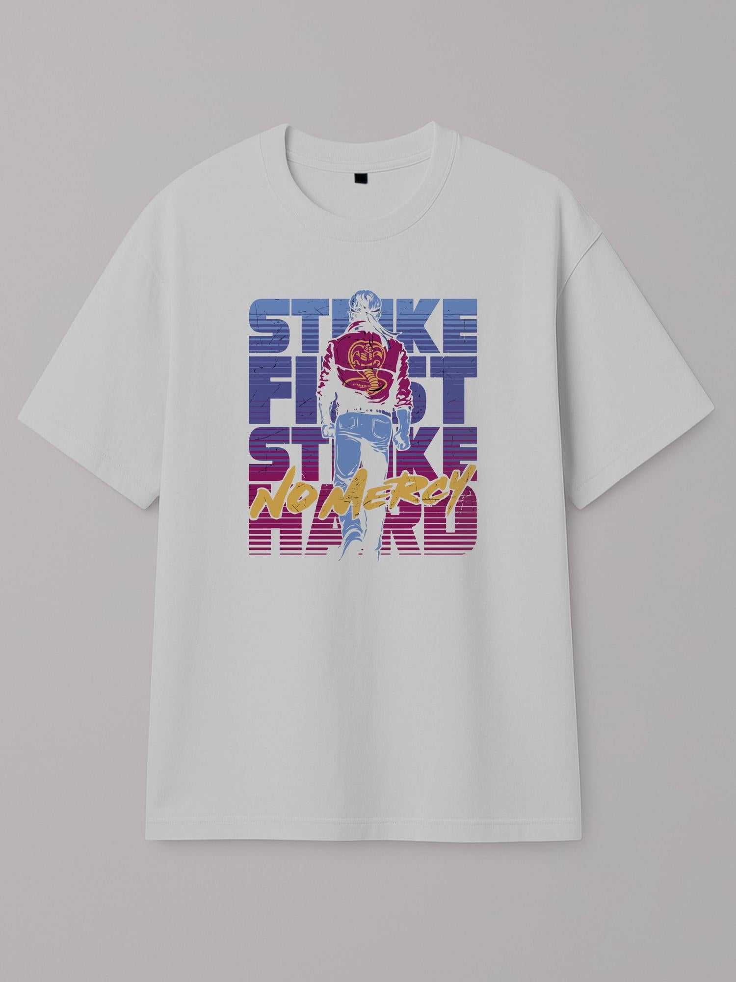 Cobra Kai Attitude - Regular/Oversized T-shirt Oversized White by inspire.inc