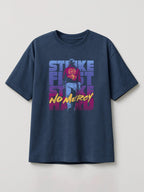 Cobra Kai Attitude - Regular/Oversized T-shirt Oversized Heather Blue by inspire.inc