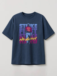 Cobra Kai Attitude - Regular/Oversized T-shirt Oversized Heather Blue by inspire.inc