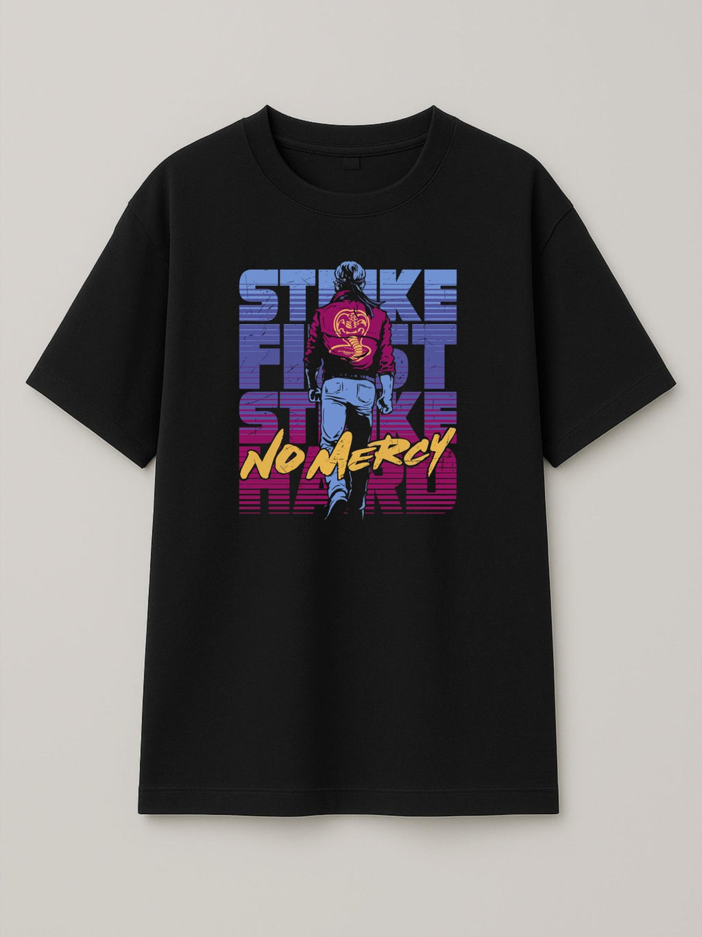 Cobra Kai Attitude - Regular/Oversized T-shirt Oversized Black by inspire.inc