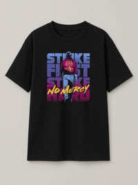 Cobra Kai Attitude - Regular/Oversized T-shirt Oversized Black by inspire.inc