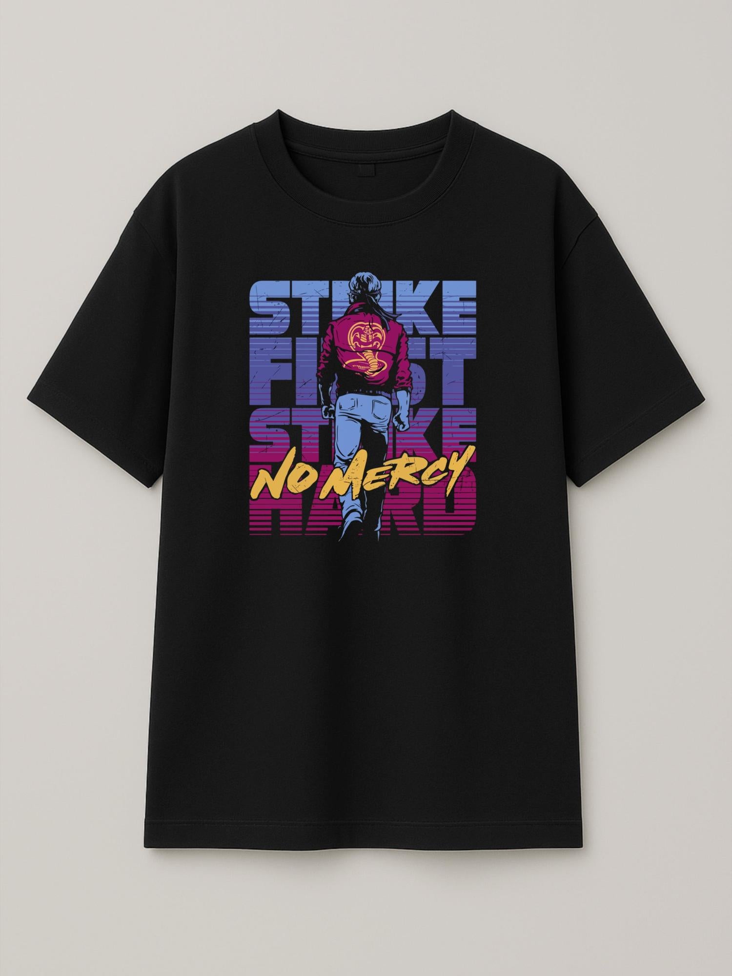 Cobra Kai Attitude - Regular/Oversized T-shirt Oversized Black by inspire.inc