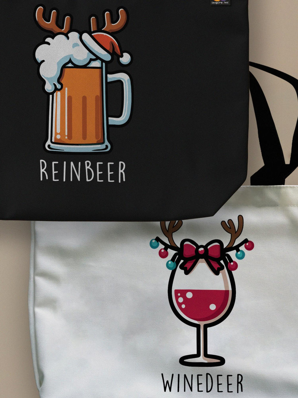Couples Therapy - Winedeer/Reinbeer - Matching Neo Tote Bags by inspire.inc