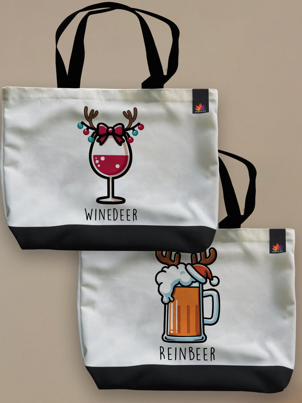 Couples Therapy - Winedeer/Reinbeer - Matching Neo Tote Bags by inspire.inc