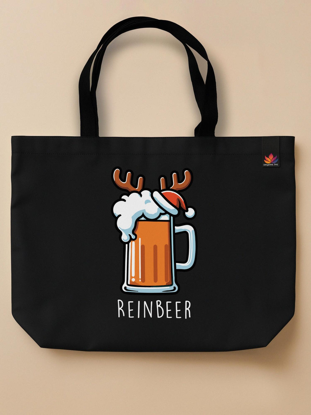 Couples Therapy - Winedeer/Reinbeer - Matching Neo Tote Bags Black Black by inspire.inc