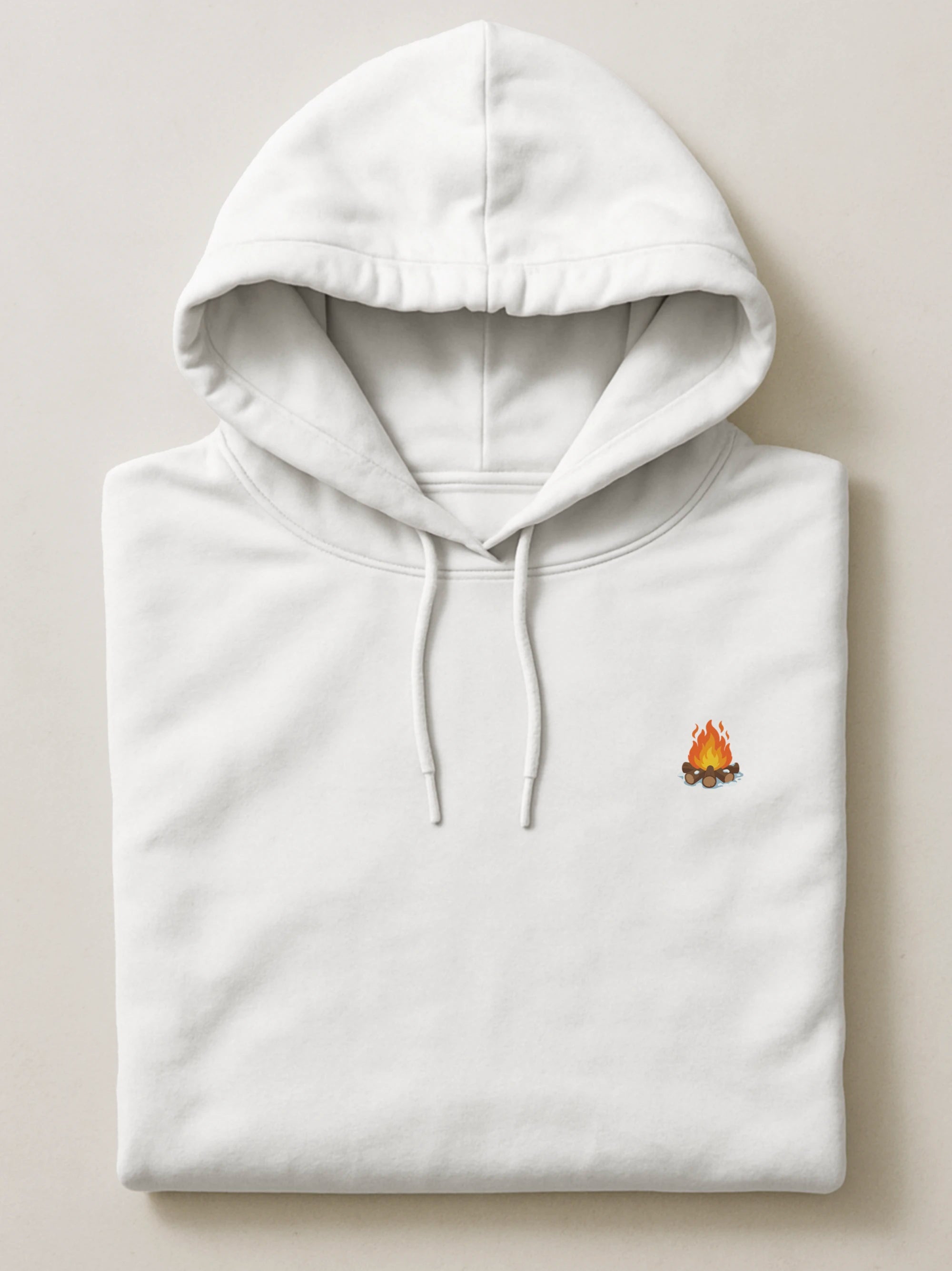 Winter Minis - Cozy Fire - Premium Hoodie Light White by inspire.inc