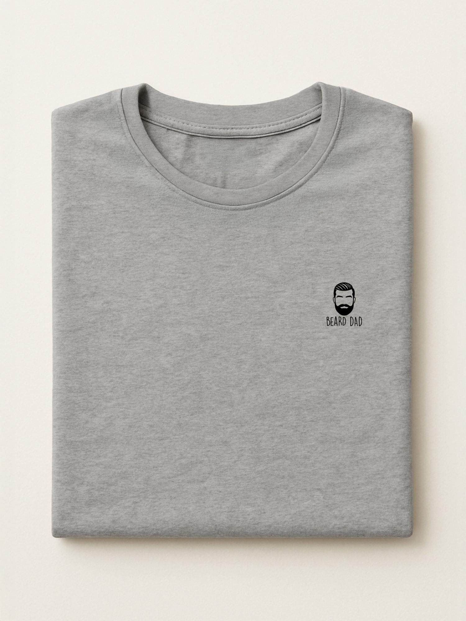 Dad Minis - Beard Dad - Regular/Oversized T-shirt Oversized Light Heather Gray by inspire.inc